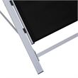 vidaXL Aluminum Sun Lounger in Black