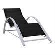 vidaXL Aluminum Sun Lounger in Black