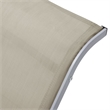 vidaXL Aluminum Sun Lounger in Cream