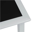 vidaXL Sun Lounger and Table in Silver/Black/Cream