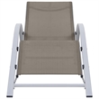 vidaXL Aluminum Sun Lounger in Taupe