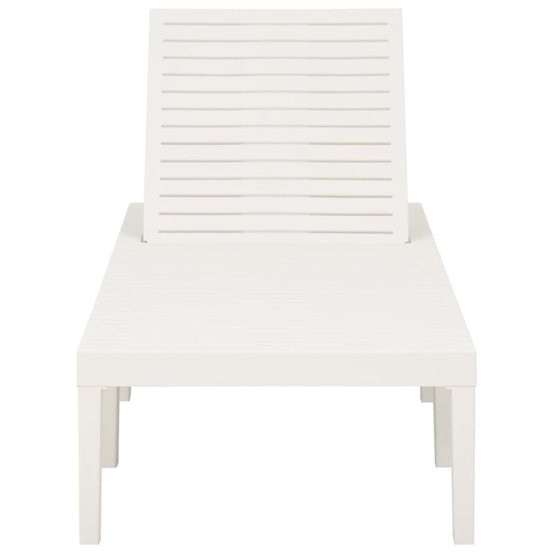 vidaXL Sun Lounger in White