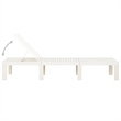 vidaXL Sun Lounger in White