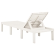 vidaXL Sun Lounger in White