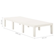 vidaXL Sun Lounger in White
