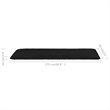 vidaXL Sun Lounger in Black