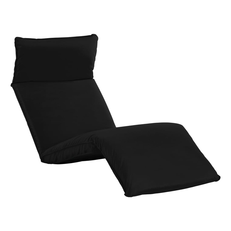 vidaXL Sun Lounger in Black