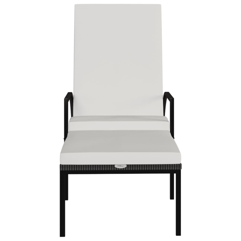 vidaXL Sun Lounger in Brown/Cream/White