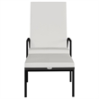 vidaXL Sun Lounger in Brown/Cream/White