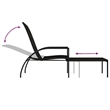 vidaXL Sun Lounger in Brown/Cream/White