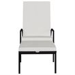 vidaXL Sun Lounger in Black/Cream/White