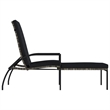 vidaXL PE Rattan Sun Lounger in Gray