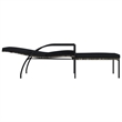 vidaXL PE Rattan Sun Lounger in Gray