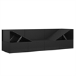 vidaXL PE Rattan Outdoor Lounge Bed in Black