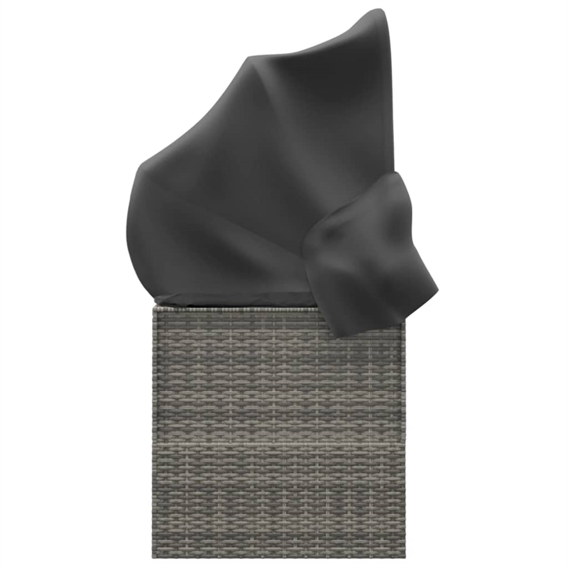 vidaXL Outdoor Lounge Bed in Gray