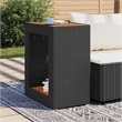 vidaXL Garden Side Table in Gray and Brown