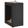 vidaXL Garden Side Table in Gray and Brown