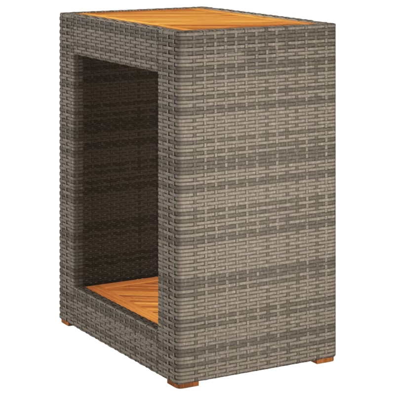 vidaXL Garden Side Table in Beige and Brown