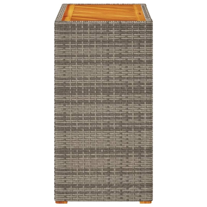vidaXL Garden Side Table in Beige and Brown