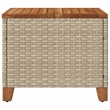 vidaXL PE Rattan Garden Coffee Table in Beige and Brown