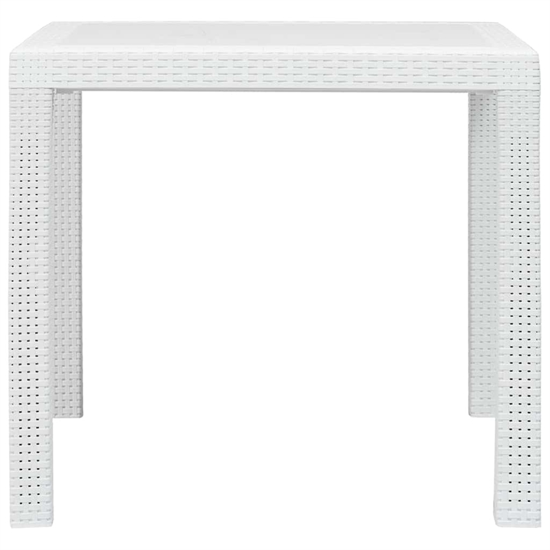 vidaXL Plastic Garden Table in White