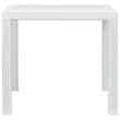 vidaXL Plastic Garden Table in White