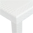 vidaXL Plastic Garden Dining Table in White