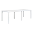 vidaXL Plastic Garden Dining Table in White