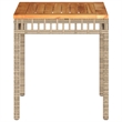 vidaXL Garden Coffee Table in a Mix of Beige and Brown