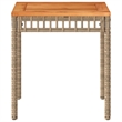 vidaXL Garden Coffee Table in a Mix of Beige and Brown