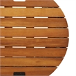 vidaXL PE Rattan Garden Side Table in Gray and Brown