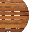 vidaXL PE Rattan Garden Side Table in Gray and Brown