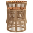 vidaXL Garden Side Table in Beige and Brown
