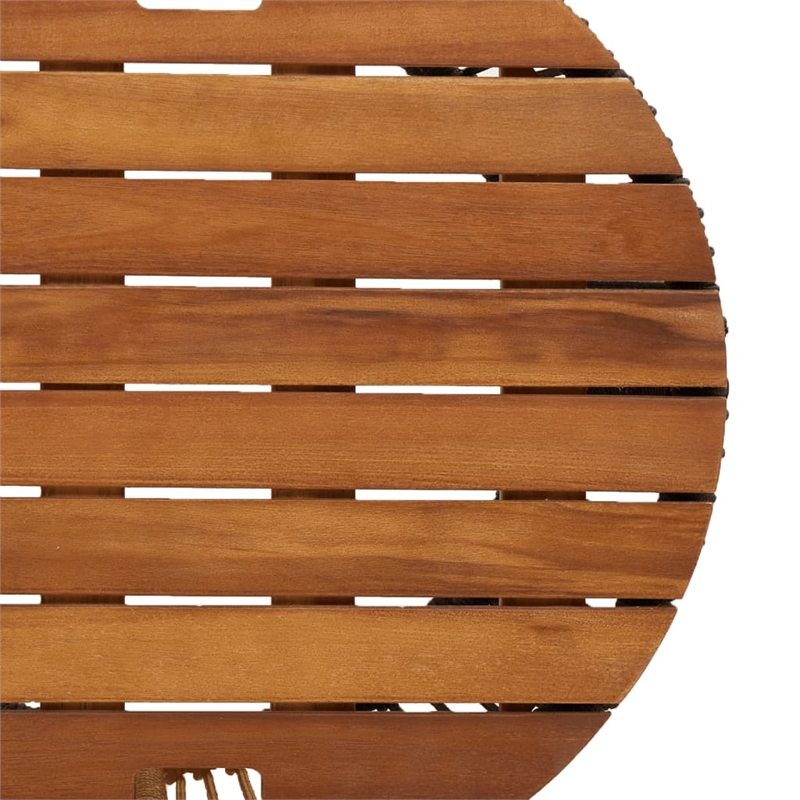 vidaXL Garden Side Table in Beige and Brown