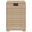 vidaXL PE Rattan Garden Side Table in Black and Brown
