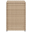 vidaXL PE Rattan Garden Side Table in Black and Brown