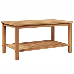 vidaXL Solid Teak Wood Coffee Table in Brown