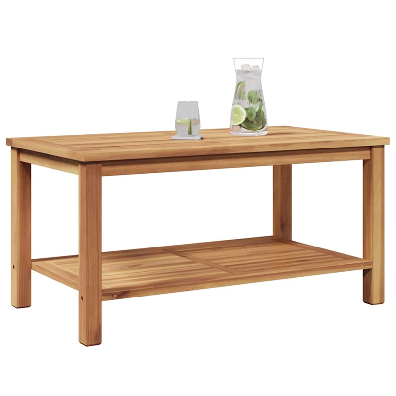 vidaXL Solid Teak Wood Coffee Table in Brown