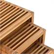 vidaXL Garden Side Table Set in Brown (3 Pieces)