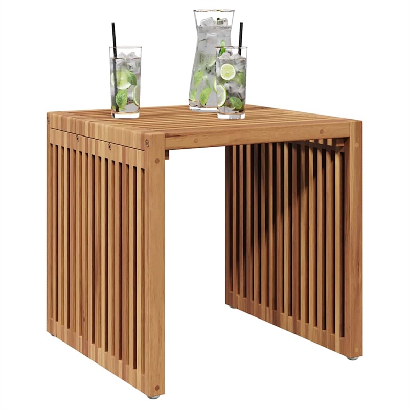 vidaXL Garden Side Table in Brown
