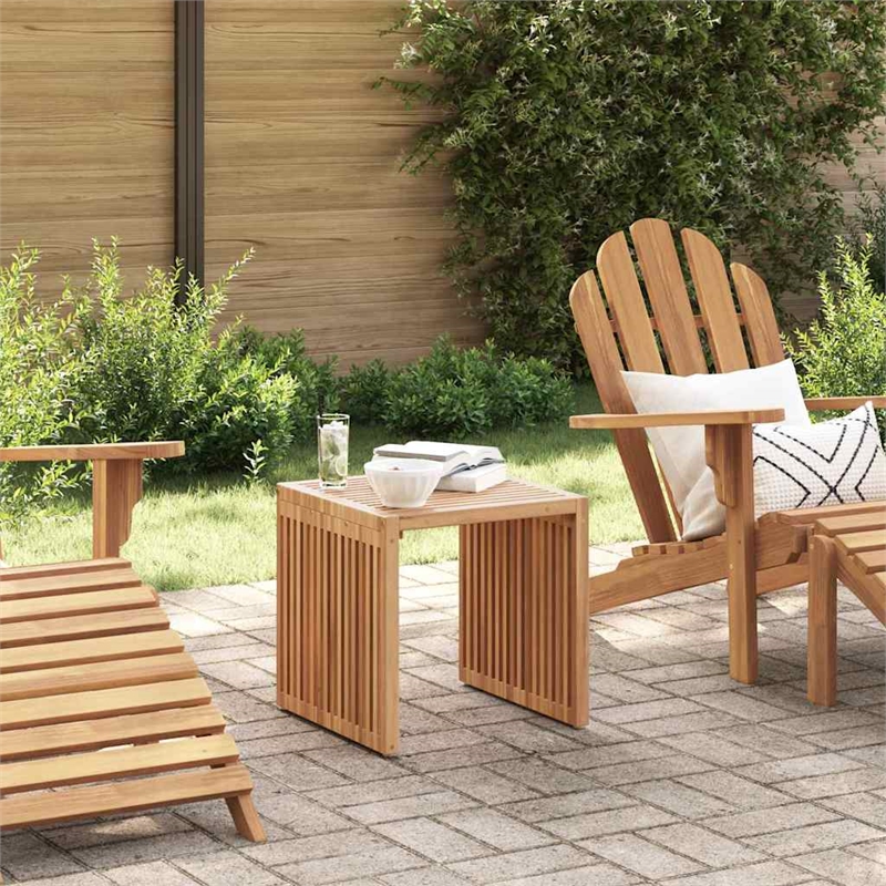 vidaXL Garden Side Table in Brown