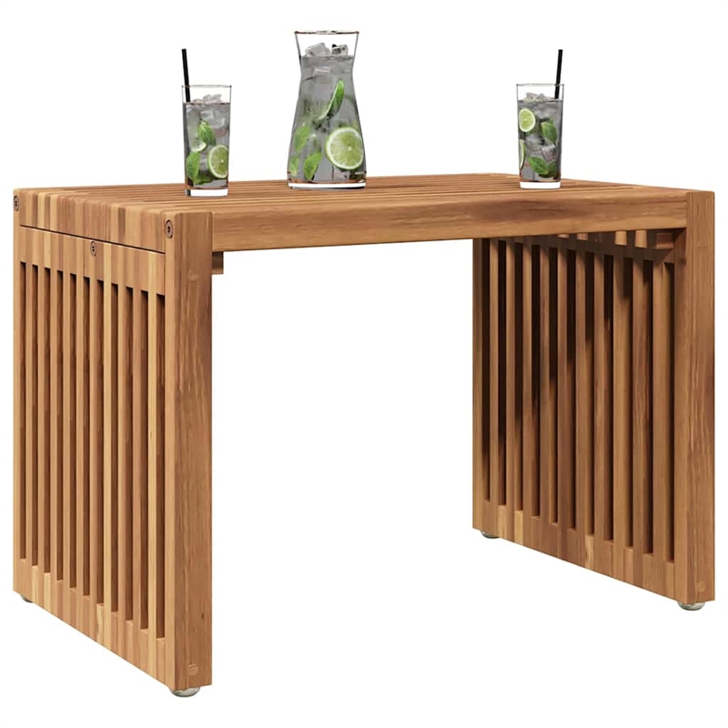 vidaXL Garden Side Table in Brown