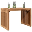 vidaXL Garden Side Table in Brown