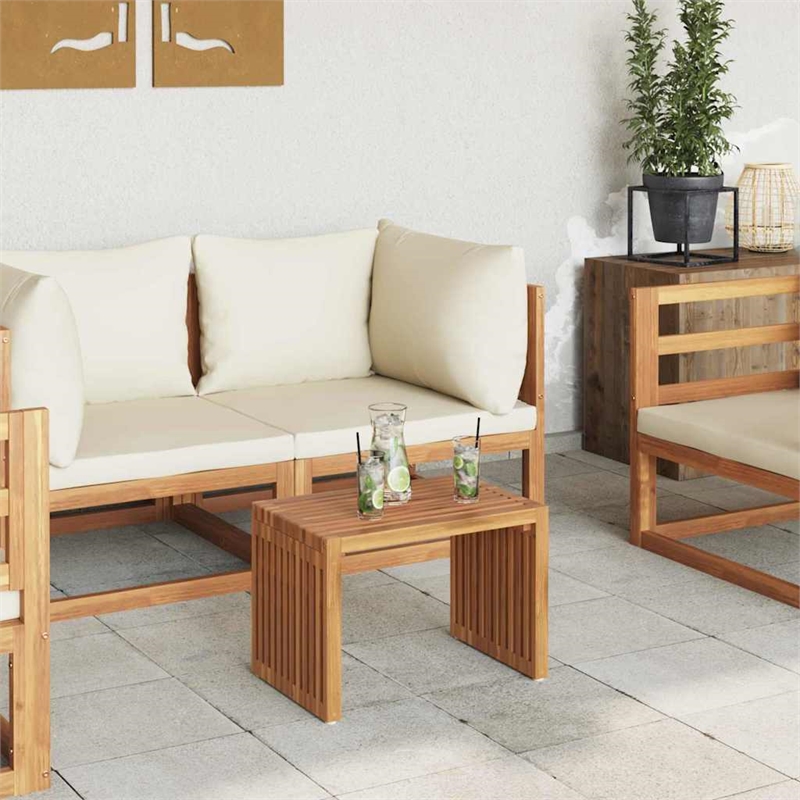 vidaXL Garden Side Table in Brown