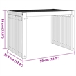 vidaXL Garden Side Table in Brown