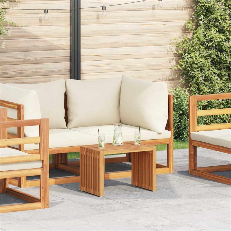 vidaXL Garden Side Table in Brown