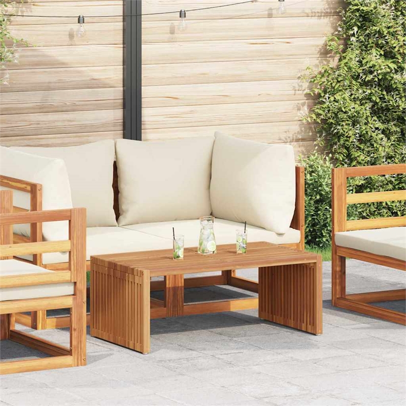 vidaXL Garden Side Table in Brown