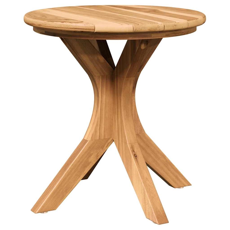 vidaXL Solid Teak Wood Side Table in Brown