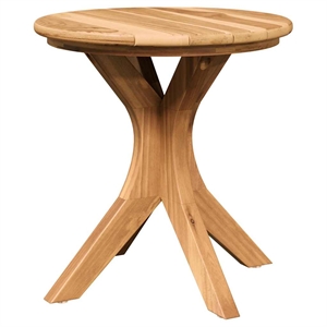 vidaXL Solid Teak Wood Side Table in Brown