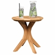 vidaXL Solid Teak Wood Side Table in Brown